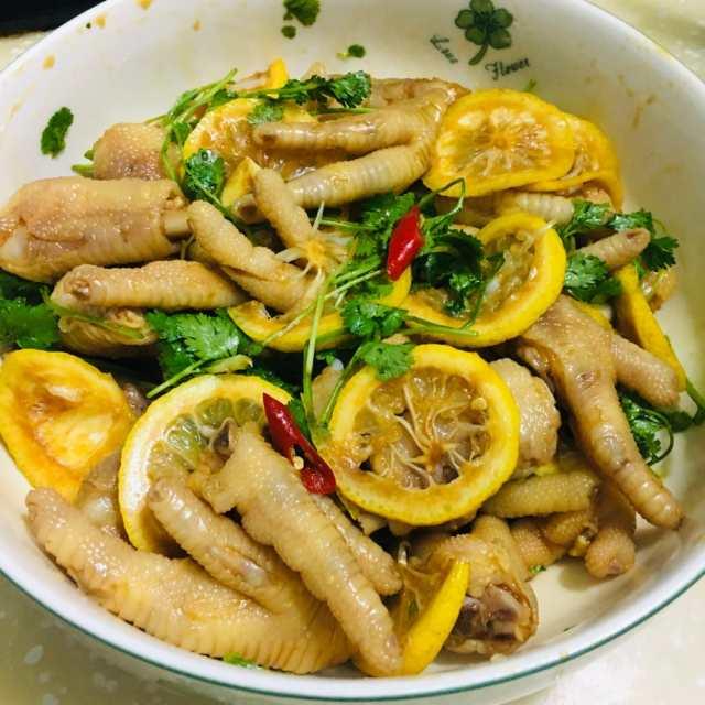 柠檬凤爪的制作方法