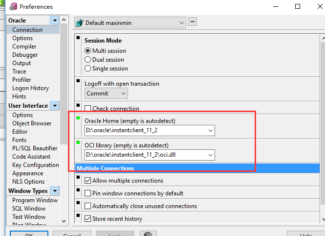 不安装oracle,使用plsql连接oracle,instantclient帮您解决.